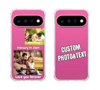 Cover Personalizzata per Google Pixel 11 Foto e Nome, Custodia Trasparente TPU Antiurto, Morbida Ultra Sottile Anti Ingiallimento, Protezione Fotocamera e Paracolpi, Idea Regalo Personalizzato
