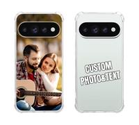 Cover Personalizzata per Google Pixel 11 Pro Foto e Nome, Custodia Trasparente TPU Antiurto, Morbida Ultra Sottile Anti Ingiallimento, Protezione Fotocamera e Paracolpi, Idea Regalo Personalizzato