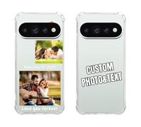 Cover Personalizzata per Google Pixel 11 Pro Foto e Nome, Custodia Trasparente TPU Antiurto, Morbida Ultra Sottile Anti Ingiallimento, Protezione Fotocamera e Paracolpi, Idea Regalo Personalizzato