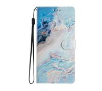 Cover Portafoglio for Samsung Galaxy A02S,Premium Filp Cover Custodia in Pelle Femmina Portafoglio con Funzione Stand Custodia Premio Booklet Protettiva per Samsung Galaxy A02S,Fiumi di marmo
