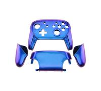Cover posteriore con piastra frontale viola e blu con maniglie di ricambio per Nintendo Switch Pro Controller