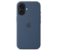 Cover Posteriore in Silicone con MagSafe per Apple iPhone 16 - Denim Blue