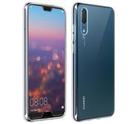 Cover Posteriore + Pellicola Vetro Temperato Trasparente Huawei P20
