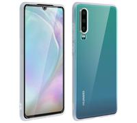 Custodia in Silicone Trasparente + Vetro Temperato Avizar per Huawei P30