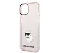 Cover posteriore rigida rosa Karl Lagerfeld per iPhone 14 Plus