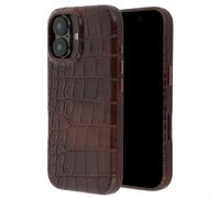 Cover posteriore Selencia Croco con MagSafe Apple iPhone 17 - Choco Brown