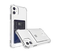 Cover posteriore trasparente con slot per carte, compatibile con iPhone 12 mini_Regalo a sorpresa