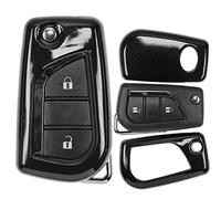 Cover protettiva in plastica rigida per chiavi della macchina Nero compatibile con Citroen C1 Peugeot 107 Toyota Aygo Auris