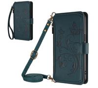 Cover protettiva in rilievo per Nokia HMD Pulse Plus Zipper Wallet, Flip Card Slots, PU+TPU, Zipper Poket, Phone Case Custodia Flip in pelle PU, con chiusura magnetica Wristlet Kickstand