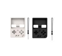 Cover Protettiva In Silicone per Console di Gioco MIYOO , con Antiscivolo e Cordino Nero e Bianca Crema