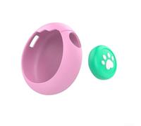 Cover protettiva in silicone per Tamagotchi Paradise con copritasti e cordino per una maggiore durata (custodia + copritasti rosa)