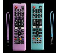 Cover protettiva in silicone per telecomando Samsung TV AA59-00741A, AA59-00786A, BN59-01175N, BN59-01315B, antiurto, antiscivolo, lavabile, confezione da 2