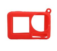 Cover Protettiva per Action Camera, Copertura per Action Camera in Silicone con Posizionamento Preciso dei Fori con Cordino Anti-smarrimento per Action 5 Pro (rosso)