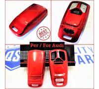 Cover Protettiva RIGIDA per Chiave Audi TT 8S guscio ROSSO Mascherina Telecomand