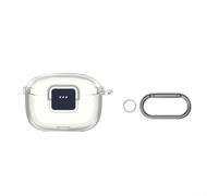 Cover Protettiva Robusta per Cuffie per jbl Tune Buds 2 con Lucchetto Integrato e Gancio in Silicone per trasparente(Transparent)