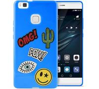 Cover Puro TPU Patch-Mania + 5 Adesivi Sticker Custodia Per Huawei P9 Lite