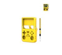 Cover R36S Retro Portatile Console Gioco Custodia Yystao Cover Silicone Compatibile con R36S con Cordino Antipolvere, Antiurto e Durevole, Giallo
