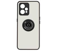 Cover Realme 9 4G / 9 Pro Plus Bimateria Anello Metallico Supporto Nera