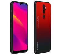 Cover rigida per Oppo A5 2020 / A9 2020 sottile con design lucido rosso sfumato