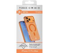 Custodia per iPhone 17 Pro Max MagSafe Contour Metallo Antishock 2m Premium FORCE CASE Arancione