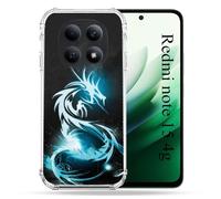 Cover rinforzata per Redmi Note 15 4G Fantastica Drago Blu