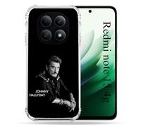 Cover rinforzata per Redmi Note 15 4G Musica Johnny Hallyday Nero