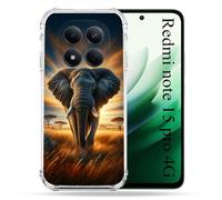 Cover rinforzata per Redmi Note 15 Pro 4G Animal Elephant Savane