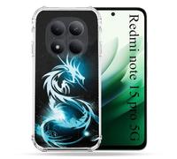 Cover rinforzata per Redmi Note 15 Pro 5G Fantastica Drago Blu