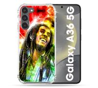 Cover rinforzata per Samsung Galaxy A36 5G Musica Bob Marley Color