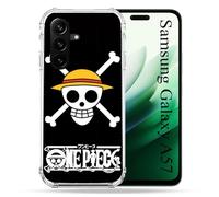 Cover rinforzata per Samsung Galaxy A57 5G Manga One Piece con teschio