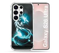 Cover rinforzata per Samsung Galaxy S26 Ultra Fantastica Drago Blu