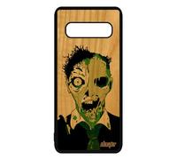 Cover S10 Plus in legno silicone zombie verde gomma apocalisse per Samsung Galaxy S10 Plus