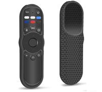 Cover sagomata in silicone per telecomando VIZIO XRT270 costruita per adattarsi alla forma originale aggiungendo caratteristiche di presa e resistenza (nero)