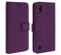 Cover Samsung Galaxy A10 Folio Taschino per Chiave Carta Supporto Video Viola