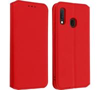 Cover Samsung Galaxy A20e Custodia Folio Funzione Supporto Video Rosso