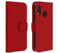 Cover Samsung Galaxy A20e Custodia Portacarte Funzione Supporto Rosso