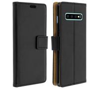 Avizar Custodia a portafoglio per Samsung Galaxy S10 a libro con portacarte e supporto video Nero