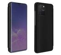 Cover Samsung Galaxy S10 Lite Valvola Traslucida a Specchio Supporto Video Nero