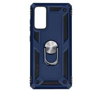 Cover Samsung Galaxy S20 FE Bi-materia Anello Magnetico Stand blu