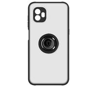 Cover Samsung Galaxy Xcover 6 Pro Bimateria Anello Metallico Supporto Nera
