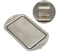 Cover scatola batteria chitarra elettrica efficiente scomparto 9V colore argento