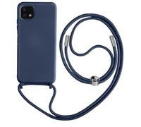 Cover Semirigida per Galaxy A22 5G Cordino Nylon Intrecciato 80 cm Blu