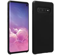 Cover silicone Galaxy S10 semi-rigida opaca finitura soft touch Nero