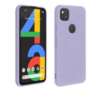 Cover silicone Google Pixel 4A semi-rigida opaca soft touch viola