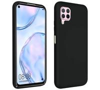 Cover silicone Huawei P40 Lite semi-rigida opaca soft touch nero
