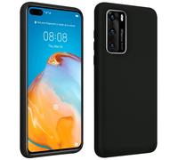 Cover silicone Huawei P40 semi-rigida opaca soft touch nero