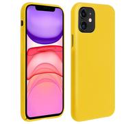 Cover silicone iPhone 11 semi-rigida opaca finitura soft touch Giallo
