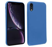 Cover silicone iPhone XR semi-rigida opaca finitura soft touch Blu