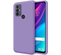 Tumundosmartphone Cover Silicone Liquido Ultra Morbida per Tcl 30 Se / 30E/306 Colore - Viola