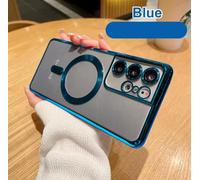 Cover Silicone Magnetica 4K per Samsung S21 S22 S23 S24 Ultra Vetro Camera